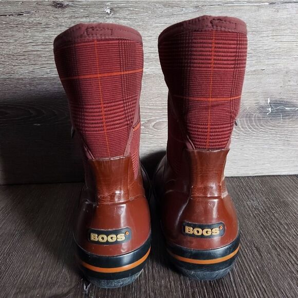 Bogs Plimsoll Prince Of Wales Mid Plaid Boots Size 6 - Picture 5 of 9